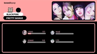 تقسیم لاین آهنگ Pretty Savage از بلک پینک BLACKPINK