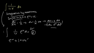 Integration of 1/ln x (Solution)