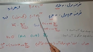 مول و جرم مولی- شیمی دهم
