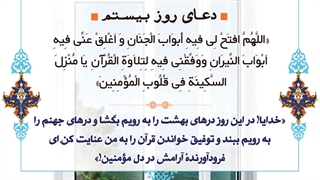 Daily Prayers During Ramadan Day (20) | دعای مخصوص ماه رمضان روز (20)