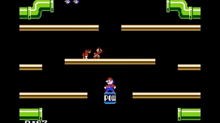 بازی قدیمی Mario Bros Pow Blocks میکرو