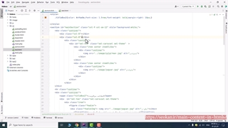تقسیم بندی محتوا اصلی در html5-جلسه 10