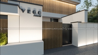 طراحی نمای ویلا دوبلکس در شهرک طاووسیه | شرکت مدرن ویلا