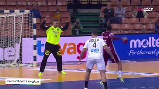 دیدار تیم های آلمان و قطر در مسابقات هندبال قهرمانی مردان جهان 2023