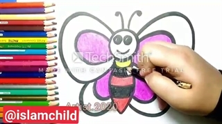 ۱۱۰. آموزش سوره نصر (اذا جاء) - آموزش نقاشی همراه با پخش سوره های قرآن