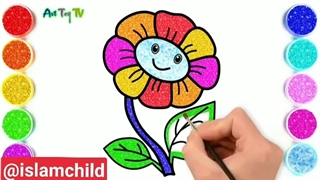 ۱۰۹. آموزش سوره کافرون - آموزش نقاشی همراه با پخش سوره های قرآن