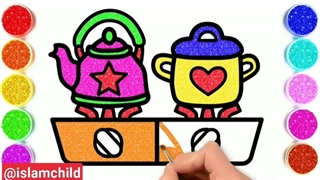 ۱۰۶. آموزش سوره قریش - آموزش نقاشی همراه با پخش سوره های قرآن