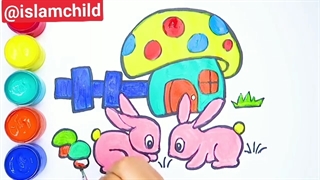 ۱۰۲. آموزش سوره تکاثر - آموزش نقاشی همراه با پخش سوره های قرآن