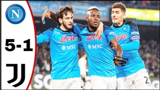 خلاصه بازی ناپولی 5-1 یوونتوس (23 دی 1401)
