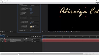 10.علیرضا عشقی _آموزش افترافکت -جلسه10- ایجاد جلوه ماسه های روان(پاک کردن کلمات بااستفاده ازشن) _آپلود بهمن جولائی