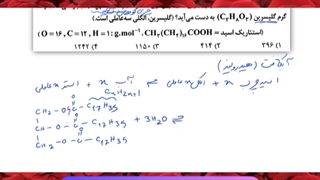 نمونه تدریس شیمی کنکور استاد نباتی | حل سریع مسائل استوکیومتری آبکافت استرها