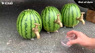 چالش له کردن وسایل زیر چرخ ماشین هندوانه در مقابل چرخ ماشین