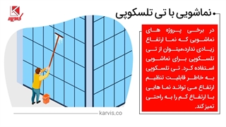 نماشویی ساختمان با استفاده از تی تلسکوپی