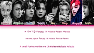 لیریک آهنگ HALAZIA ایتیز Color coded