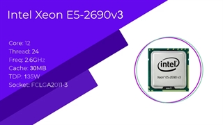 پردازنده Intel Xeon E5-2690v3