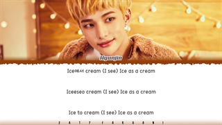 لیریک آهنگ ICE CREAM هیونجین استری کیدز