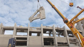 ادامه ساخت و ساز در استادیوم بارسلونا " نیوکمپ"