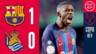 خلاصه بازی بارسلونا 1-0 رئال سوسیداد; صعود به نیمه نهایی (5 بهمن 1401)