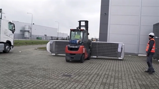 مراحل حمل و نقل، تخلیه و بارگیری ساندویچ پانل