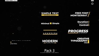 پیش نمایش پروژه پریمیر تایتل های مینیمال