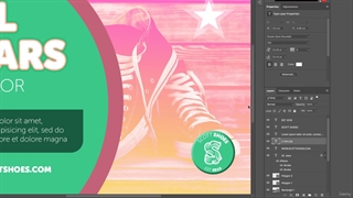 19.نحوه اضافه کردن سایه به متن در Photoshop CC