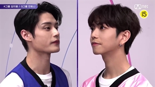 چالش چشم تو چشم از "جی وونگ" و "آنتونی"  در boys planet