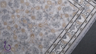 فرش 700 شانه - طرح تماشا طلاکوب فیلی با تراکم 2550 آکریلیک