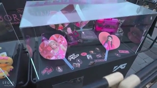 چند دقیقه قبل از کنسرت بلک پینک