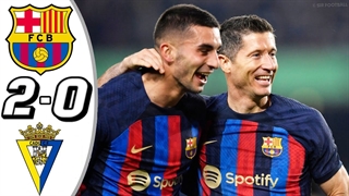خلاصه بازی بارسلونا 2-0 کادیز (30 بهمن 1401)