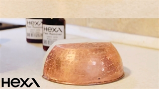 تمیز کردن ظروف مسی با پاک کننده هگزا