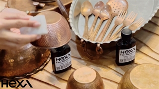 تمیز کردن ظروف مسی | سفید کننده مس سیاه شده هگزا