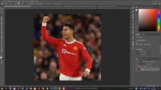 پروژه فتوشاپ: بک گراند فوتبالی با کریستیانو رونالدو