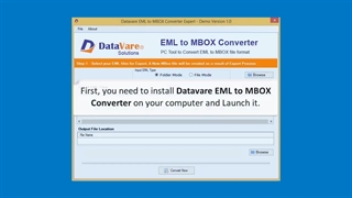 DataVare EML to MBOX Converter Software