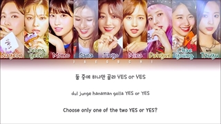 لیریک آهنگ Yes or yes از TWICE