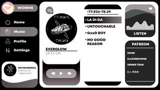 آهنگ LA DI DA از EVERGLOW ورژن بی کلام