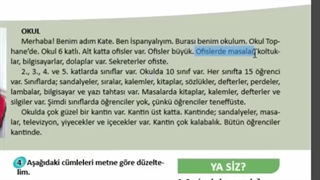 سلسلة کتاب اسطنبول لتعلم اللغة الترکیة A1 - الدرس الخامس