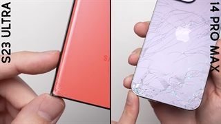 تست سقوط گلکس اس 23 اولترا و آیفون 14 پرو مکس