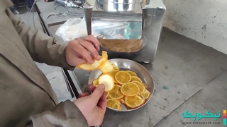 تست دستگاه اسلایسر میوه