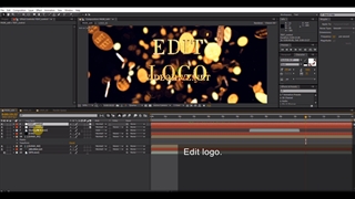 آموزش پروژه افترافکت لوگوموشن ریزش سکه