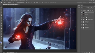 "Scarlet" Photo Manipulation Speed Art | Photoshop Tutorial فتوشاپ