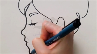 نقاشی تصویر نیم رخ صورت و نقاشی روی سنگ با آنی حامی Ani Hami