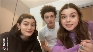 Louis Partridge and his sisters Millie and Issie