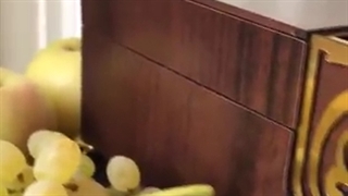 جعبه پذیرایی چوبی زمرد