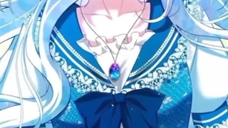 Girel Silver hair and bule eyes