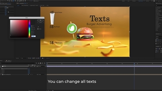 آموزش پروژه افترافکت Food Logo + دانلود