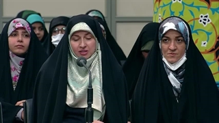 شعرخوانی خانم ونوس جامی پور در دیدار رمضانی با رهبر معظم انقلاب ۱۴۰۲/۰۱/۱۶