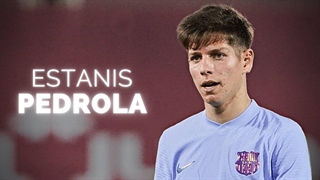 مهارت استانیس پدرولا مهاجم جوان بارسلونا