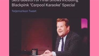 بلک پینک در تاریخ 27 آپریل(7 اردیبهشت) در برنامه The Late Late Show با جیمز کوردن شرکت خواهند کرد