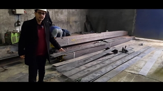 شروع فرآیند مونتاژ اسکلت فلزی - تسمه سازی قسمت دوم.mp4