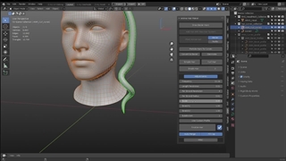 آموزش Anime Hair Maker پلاگین بلندر + دانلود
